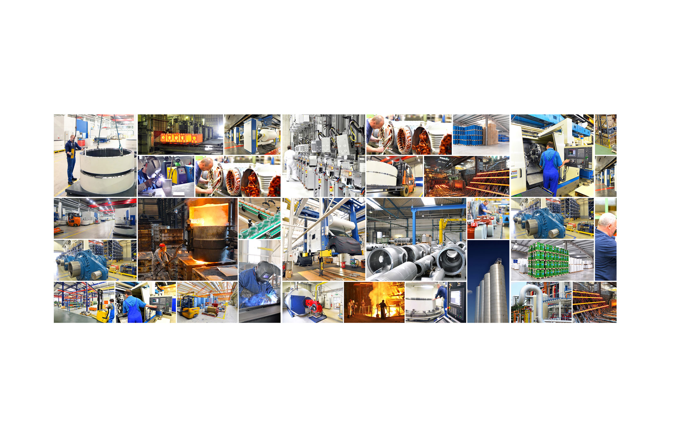 Fotosammlung verschiedener Arbeitsplätze