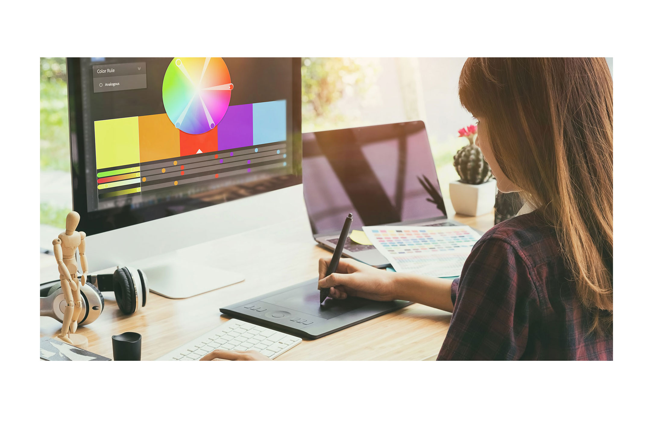 Drucker prüft Druckbild