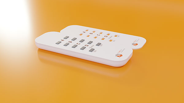 Bedienelement mit Bedienfront aus Polycarbonat