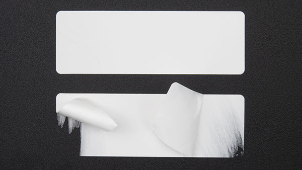 Sicherheitsetikett selbstzerstörend Dokumentenfolie