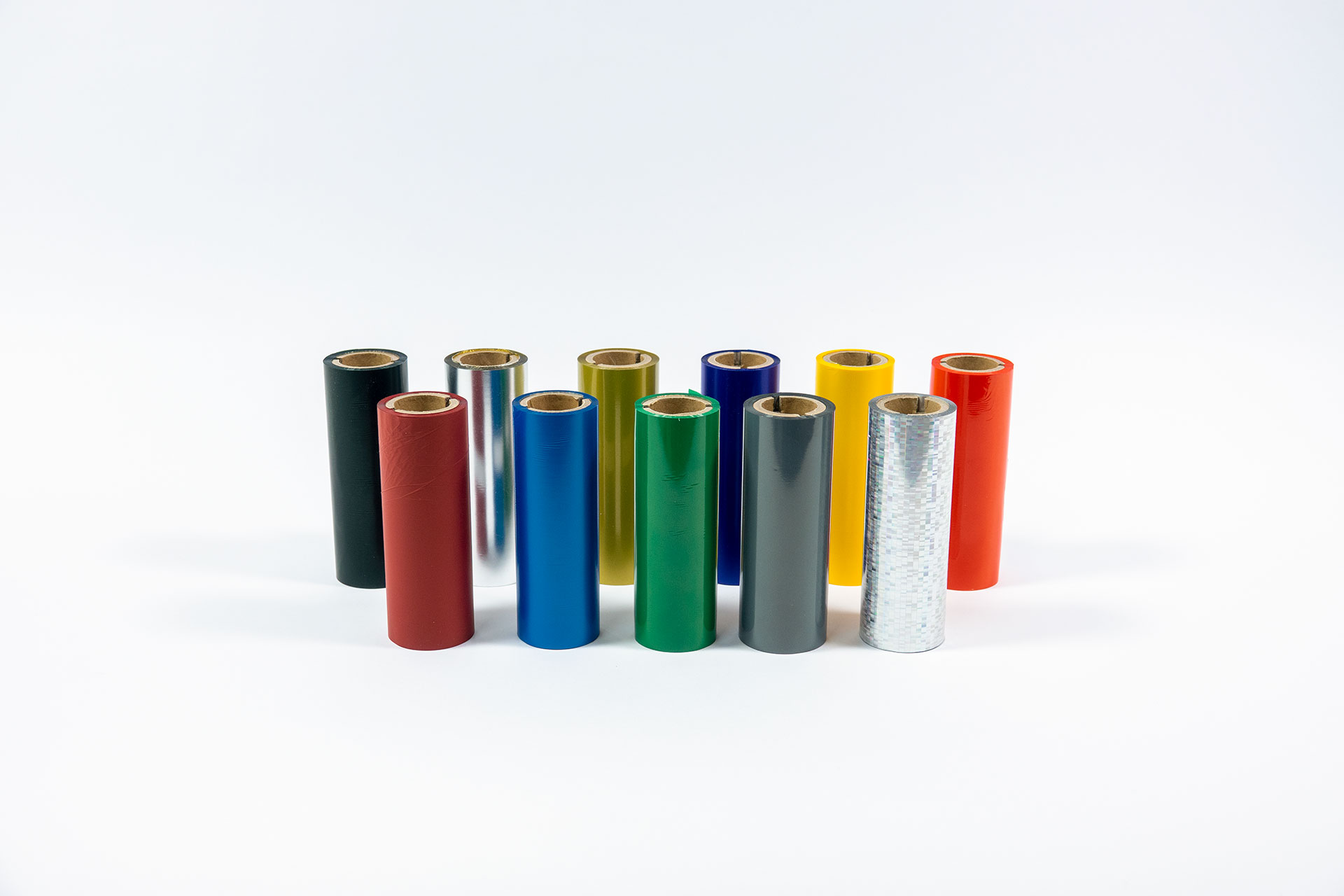 Thermotransferfolie in verschiedenen Farben