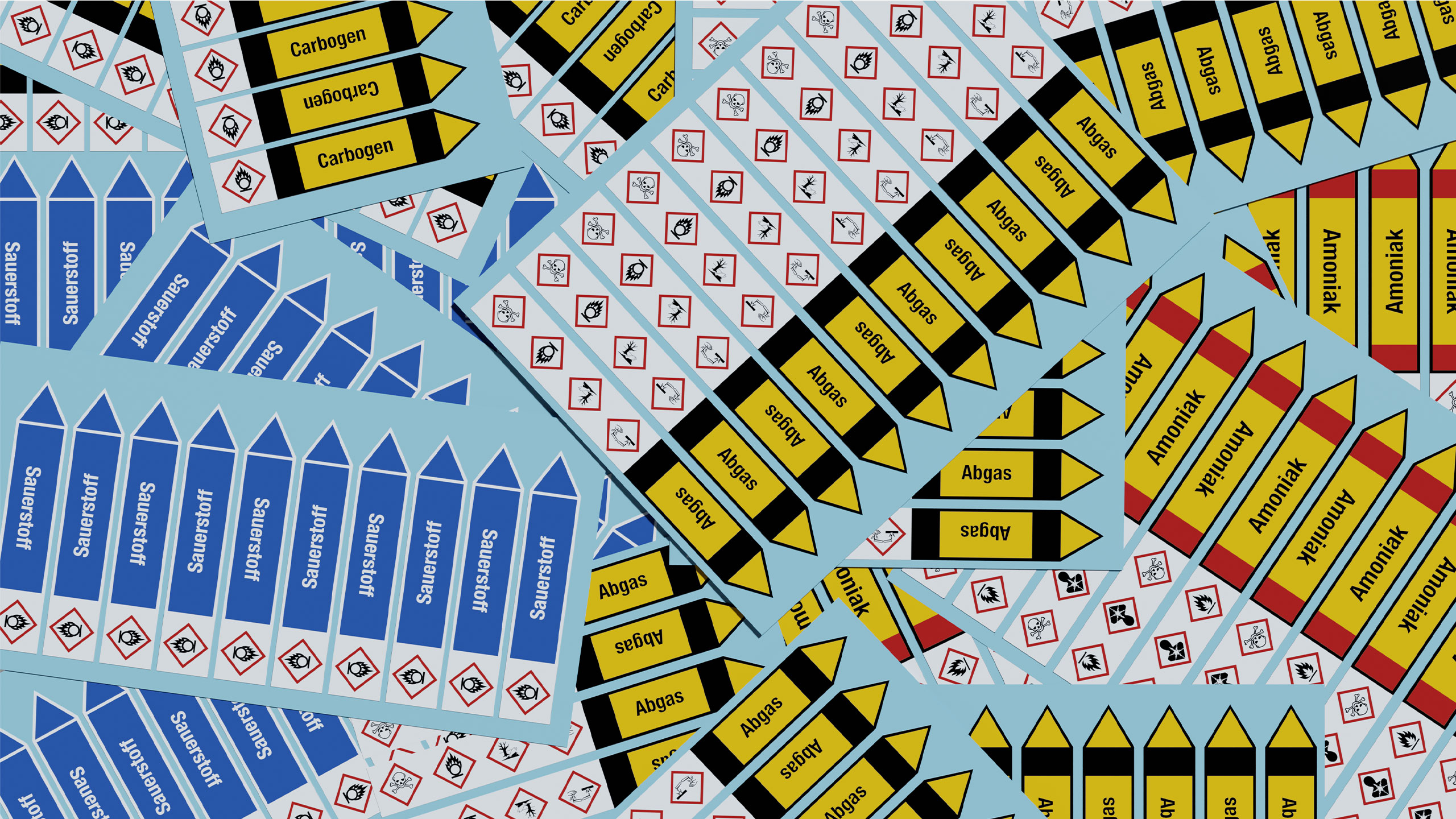 Rohrleitungskennzeichnungen nach DIN