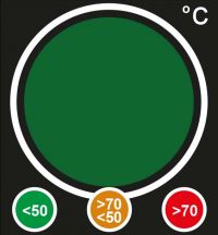 Ampeltetikett TLC Large Traffic Light Indikator