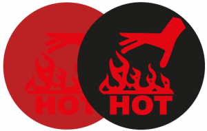 Temperaturindikatoren reversibel "Ampeletiketten"