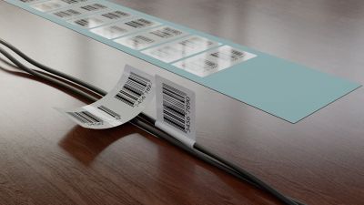 Kabelmarkierer mit Barcode