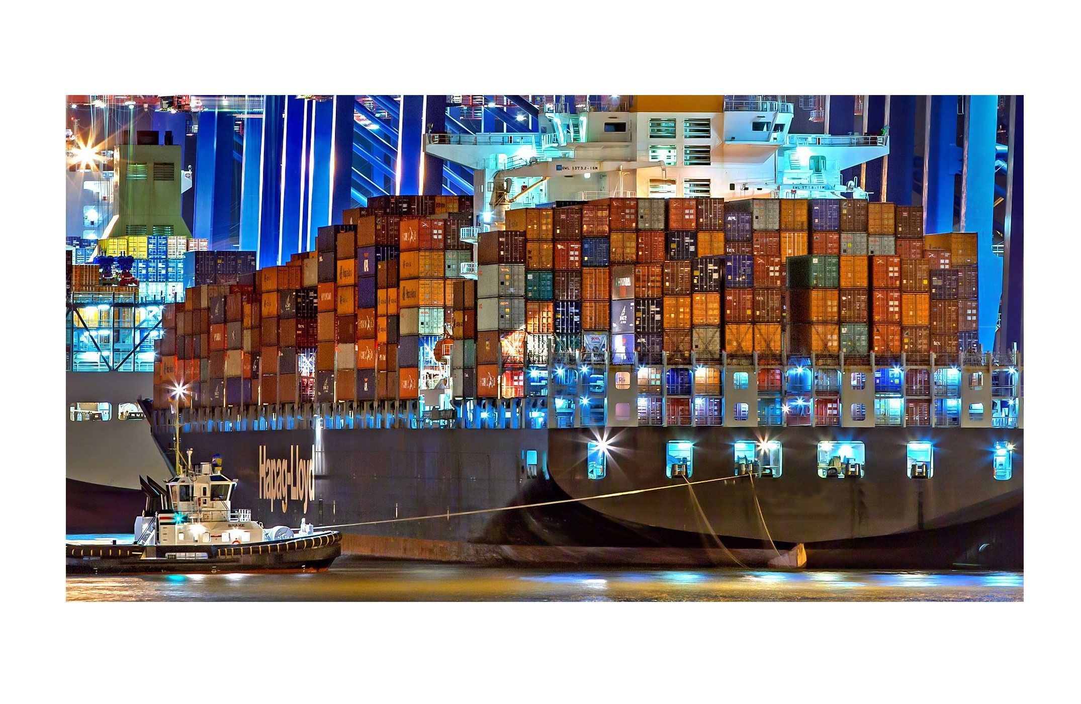 Hamburger Hafen Containerschiff
